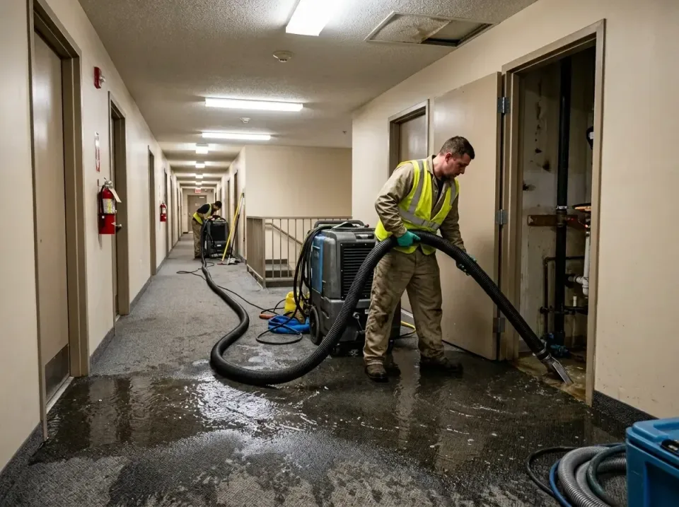 multi-unit-apartment-hallway-f-005 — frequently asked questions, Emergency Burst Pipe Water Extraction & Removal in San Andr…
